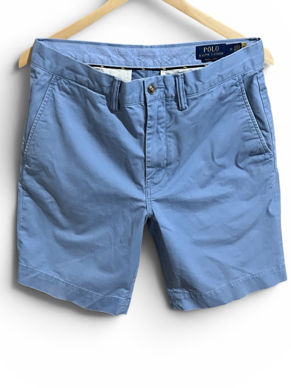 Size 31 waist Polo Ralph Lauren “The Polo Chino” Short Classic fit 9” light blue